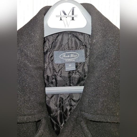 Classy Men's Warehouse Wool Peacoat - M - Picture 4 of 13